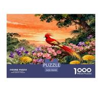 1000 Piece Bird of Paradise Jigsaw Puzzle for Adults & Kids - Challenging Game, Flower Forest Puzzles, Home Decoration Unique Gift 70x50cm/1000pcs