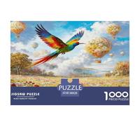 1000 Piece Bird of Paradise Jigsaw Puzzle for Adults & Kids - Challenging Game, Hot Air Balloon Puzzle, Home Decoration Birthday Gifts 38x26cm/1000pcs