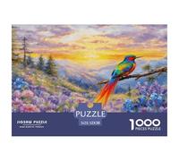 1000 Piece Bird of Paradise Jigsaw Puzzle for Adults & Kids - Challenging Game, Mountain Flowers Puzzles, Decoration Birthday Gifts 52x38cm/1000pcs