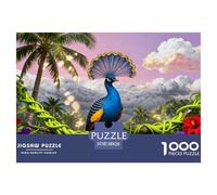 1000 Piece Bird of Paradise Jigsaw Puzzle for Adults & Kids - Family Fun, Educational Toys, Jungle Puzzles, Home Decoration Unique Gift 38x26cm/1000pcs