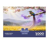 1000 Piece Bird of Paradise Jigsaw Puzzle for Adults & Kids - Family Fun, Family Game, Flower Tree Puzzles, Decoration Unique Gift 70x50cm/1000pcs