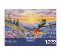1000 Piece Bird of Paradise Jigsaw Puzzle for Adults & Kids - Family Fun, Family Game, Mountain Flowers Jigsaws, Decoration Unique Gift 38x26cm/1000pcs