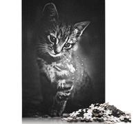 1000 Piece Black Cat And Butterfly Jigsaw Puzzles for Adults Learning Educational Toys Family Games Birthday Gifts 1000pcs (75x50cm)