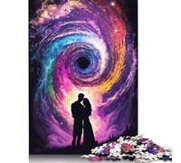1000 Piece Black Hole Romance Puzzles for Adults Wooden Puzzles Educational Game for Children As A 1000pcs (75x50cm)