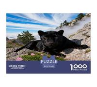 1000 Piece Black Panther Jigsaw Puzzle for Adults - A Mindful Challenge, Family Game, Precipice Jigsaws, Home Decoration Birthday Gifts 70x50cm/1000pcs