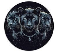 1000 Piece Black Panthers Game Puzzle Great Gift for Adults Educational Games Home Decoration Brainteasing Wildlife Jigsaw Puzzle for Adults 1000pcs (67.5x67.5cm)