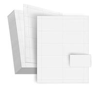 1000 Piece Blank Printable Business Cards 89 x 51 mm, Perforated Card Stock Paper for Inkjet and Laser Printers, 10 Cards Per Sheet (White)