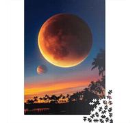 1000 Piece Blood Moon Jigsaw Puzzles for Adults Paper Puzzles for Teenagers Gifts Unique Home Decor And Gifts 1000pcs (38x26cm)