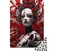 1000 Piece Blood Red Shadow Jigsaw Puzzles for Adults Puzzle Adult Jigsaw Puzzle Home Decoration Puzzle Toys 1000pcs (75x50cm)