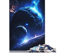 1000 Piece Blue Outer Space Jigsaw Puzzle Adult Jigsaw Puzzle Puzzle for Adults And Teenager 1000pcs (75x50cm)