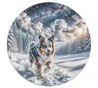 1000 Piece Border Collie Game Puzzle Great Gift for Adults Educational Games Home Decoration Brainteasing Cute Animal Jigsaw Puzzle for Adults 1000pcs (67.5x67.5cm)