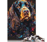 1000 Piece Boykin Spaniel Dog Art Jigsaw Puzzles for Adults Jigsaw Puzzle 1000 Pieces Jigsaws Adults Puzzles Gifts 1000pcs (75x50cm)