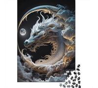 1000 Piece Brave Dragon Jigsaw Puzzles for Adult Teenagers Wooden Puzzles For Family Fun & Game Night 1000pcs (75x50cm)