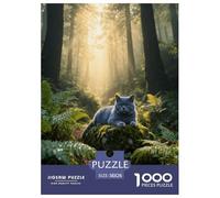 1000 Piece British Shorthair Cat Jigsaw Puzzles for Adults - Family Fun, Educational Toys, Forest Trees Puzzles, Decoration Gifts 38x26cm/1000pcs