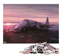 1000 Piece Broken Airplane Wreck Creative Square Jigsaw Puzzles for Adults And Paper Puzzles Toy Intellectual Game 38x26cm/1000pcs