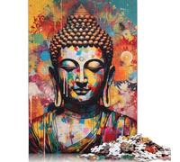 1000 Piece Buddha Art Adult Puzzles Paper Puzzle for Adults Educational Game Challenge Toy 1000pcs (38x26cm)