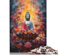 1000 Piece Buddha Art Adult Puzzles Paper Puzzle for Adults Educational Game Challenge Toy 1000pcs (38x26cm)
