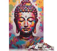 1000 Piece Buddha Art Jigsaw Puzzle for Adult Teenagers Christmas Eve Gifts 1000pcs (38x26cm)