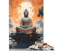 1000 Piece Buddha Art Jigsaw Puzzle for Adult Teenagers Paper Jigsaw Puzzles Educational Game Challenge Toy Birthday Gifts 1000pcs (38x26cm)