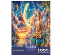 1000 Piece Buddha in Dream Jigsaw Puzzle Fun Details Home Decoration Lakefront Village Scenery Puzzles Challenging Games for Men And Women 52x38cm/1000pcs