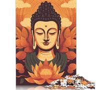 1000 Piece Buddha Indian Square Jigsaw Puzzles for Adults, Wooden Puzzles Learning Educational Toy 1000pcs (75x50cm)