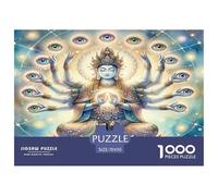 1000 Piece Buddha Statue Jigsaw Puzzles for Adults Gifts Family Challenging Toys Home Decoration Zen Buddha Jigsaw Puzzle for Women Men Adult 70x50cm/1000pcs