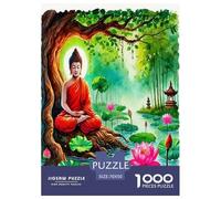 1000 Piece Buddha-Statue Jigsaw Puzzles for Adults Gifts Family Challenging Toys Home Decors Chinese Mythological Style Jigsaw Puzzle for Adults And Kids 70x50cm/1000pcs
