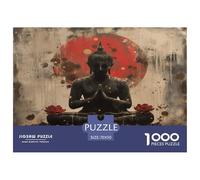 1000 Piece Buddha Statue Jigsaw Puzzles Great Gift for Adults Challenging Games Home Decoration Zen Buddha Jigsaw Puzzle for Women Men Adult 70x50cm/1000pcs