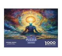 1000 Piece Buddha Statue Jigsaw Puzzles Great Gift for Adults Family Challenging Toys Home Decoration Zen Buddha Jigsaw Puzzle for Women Men Adult 70x50cm/1000pcs