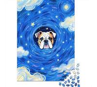 1000 Piece Bulldog Nebula Jigsaw Puzzles for Adults & Kids, Challenging Game, Jigsaws Birthday Gifts, Family-Friendly Brain Teaser 1000pcs (75x50cm)