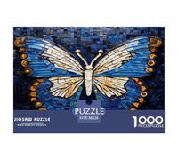 1000 Piece Butterflies Game Puzzle for Adults Gifts Fun Challenging Home Decoration Insect Jigsaw Puzzle for Adults And Kids Age 12 And Up 38x26cm/1000pcs