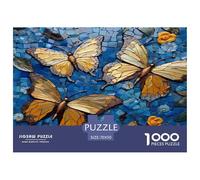 1000 Piece Butterflies Jigsaw Puzzles for Adults Gifts Fun Challenging Home Decoration Insect Jigsaw Puzzle for Adults And Kids Age 12 And Up 70x50cm/1000pcs