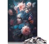 1000 Piece Butterfly Darling Jigsaw Puzzle for Adult Teenagers Wooden Puzzle Jigsaws for Adults Sustainable Puzzle for Adults 1000pcs (75x50cm)