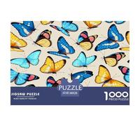 1000 Piece Butterfly Game Puzzle for Adults Gifts Fun Challenging Home Decors Insect Jigsaw Puzzle for Adults And Kids Age 12 And Up 38x26cm/1000pcs