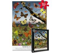 1000 Piece Butterfly Jigsaw Puzzle for Adults | Dartmoor National Park Nature Puzzle | Wildlife & Devon Gift | Art Collage-Inspired Puzzle for Nature Lovers |1000 Piece Jigsaw Puzzle