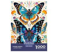 1000 Piece Butterfly Jigsaw Puzzle for Adults Kids - Family Fun, Educational Toys, Colorful Butterfly Puzzle, Decoration Unique Gift 70x50cm/1000pcs