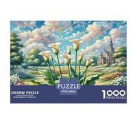 1000 Piece Calla Lily Jigsaw Puzzles for Adults Educational Games Jigsaw Puzzle Home Decors for Adults Gifts 38x26cm/1000pcs