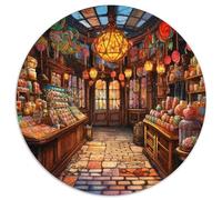 1000 Piece Candy Store Jigsaw Puzzles for Adults Gifts Challenging Games Home Decors Brainteasing Fairy Tales Jigsaw Puzzle for Adults And Kids 1000pcs (67.5x67.5cm)