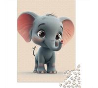 1000 Piece Cartoon Elefant Jigsaw Puzzles for Adults Paper Puzzle for Adults And Teenager Educational Puzzle 1000pcs (38x26cm)