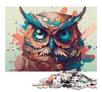 1000 Piece Cartoon Style of Owl Puzzles for Adults Paper Puzzles Educational Game for Children As A 38x26cm/1000pcs