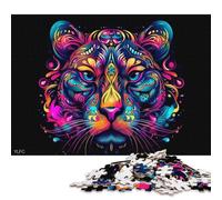 1000 Piece Cartoon Style Tiger Puzzles for Paper Puzzles Educational Game for Adult 38x26cm/1000pcs