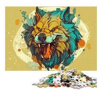 1000 Piece Cartoon Style Wolf Puzzles for Adults Paper Puzzles Educational Games For Kids 38x26cm/1000pcs