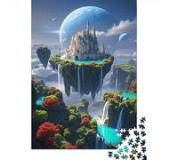 1000 Piece Castle Jigsaw Puzzles for Adults Challenge Toy Educational Games Home Decoration Dream Floating Castle Jigsaws Unique Gift 1000pcs (75x50cm)