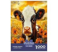 1000 Piece Cattle Game Puzzle for Adults Gifts Educational Games Home Decors Brainteasing Animals Jigsaw Puzzle for Women Men Adult 38x26cm/1000pcs