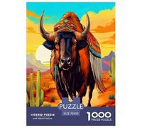 1000 Piece Cattle Jigsaw Puzzles Great Gift for Adults Family Challenging Toys Home Decoration Animals Jigsaw Puzzle for Women Men Adult 70x50cm/1000pcs