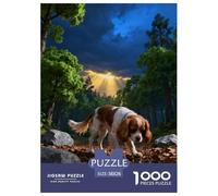 1000 Piece Cavalier King Charles Spaniel Jigsaw Puzzle for Adults & Kids - Family Fun, Family Happy Game, Woods Puzzle, Home Decoration Birthday Gifts 38x26cm/1000pcs