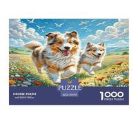 1000 Piece Central Asian Shepherd Dog Game Puzzle for Adults Gifts Family Challenging Toys Home Decoration Cute Animal Jigsaw Puzzle for Women Men Adult 70x50cm/1000pcs