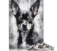 1000 Piece Charming Chihuahua Dog Jigsaw Puzzlesfor Adults Paper Puzzle Jigsaws for Adults For Family Fun & Game Night 1000pcs (38x26cm)