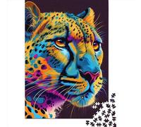 1000 Piece Cheetah Pop Art Animal 1 Jigsaw Puzzles for Adult Teenagers Puzzle Jigsaws for Adults Puzzle for Adults And Teenager 1000pcs (38x26cm)