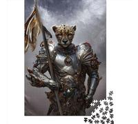 1000 Piece Cheetah Warrior Jigsaw Puzzles for Adults Puzzle Adult Jigsaw Puzzle Home Decoration Puzzle Toys 1000pcs (75x50cm)